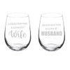 MIP Set of 2 Wine Glass Goblet Gift Girlfriend Fiancee