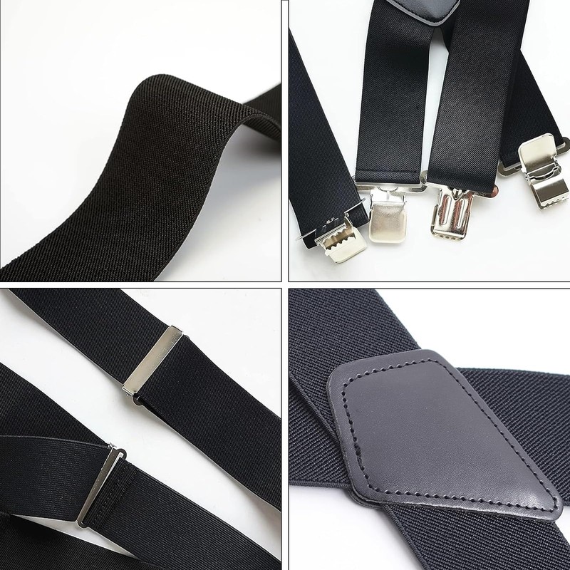 Men's Braces Wide 5 cm, Extra Strong Braces, Elastic and
