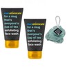 exfoliating face Wash 2x 100mL With Free Beauty Body Puff(Any