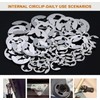 Circlip E-Clip, Circlips Snap Ring, Internal Retaining Ring, 120 Pieces