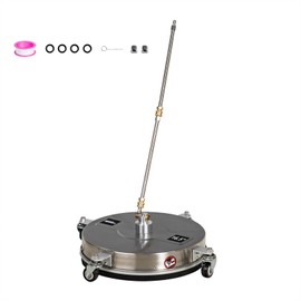 OCPTY 16.5" Pressure Washer Surface Cleaner with 4 Wheels 1/4" Quick Connector and Washer Accessories,4.0 GPM Pressure Washer Attachments for Concrete, Patio, Sidewalk, Deck and Driveways,4500 PSI