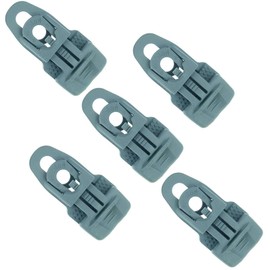 5 x Holdon® MIDI Clip Grey – Clamp Mounting Eyelet for Banner, Tent, Tarpaulin, Molton – BO-Camp/Isabella