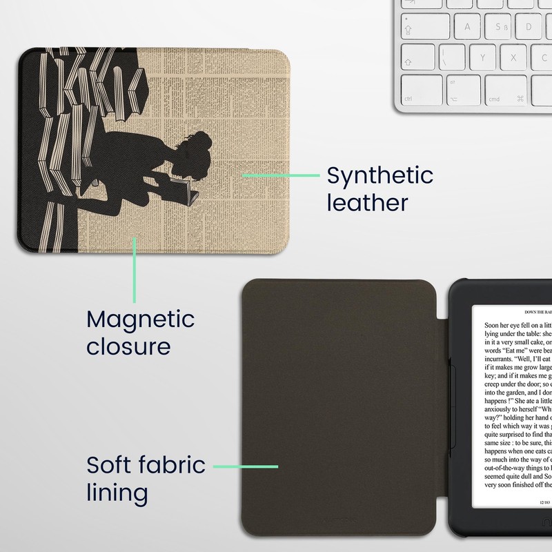 kwmobile Case Compatible with Barnes & Noble Nook Glowlight 4