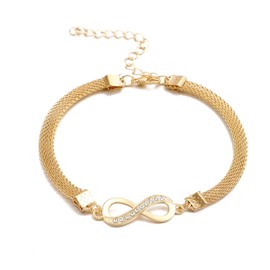 ZZ ZINFANDEL Gold Anklets Bracelets for Women Crystal Anklets,Silver Glitter Anklet Summer Beach Jewelry Foot Chain Jewelry Gifts Anklets for Women (Gold)