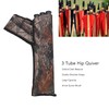 3 Tubes Hip Quiver Waist Hanged Arrow Archery Carry Bag