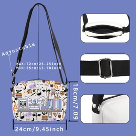 FUNYSO Book Club Novel Lover Gift Dragon Rider Book Reader Gift Crossbody Bag (COLLEGE cb UK)