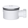 Universal Outlet Chrome Shower Trap - 90mm Shower Drain, Easy