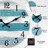 KECYET Wall Clock Battery Operated 12 Inch Outdoor Beach Style