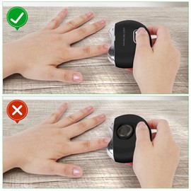 Electric Nail Clipper, 3 Speeds Automatic Nail Clippe, USB Rechargeable 2in1 Electric Nail Trimmer for Adults, Seniors, Children, Weak Hand (Black)