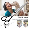 FOGOSP Professional Dog Grooming Scissors Straight 7.5" Pet Grooming Shears