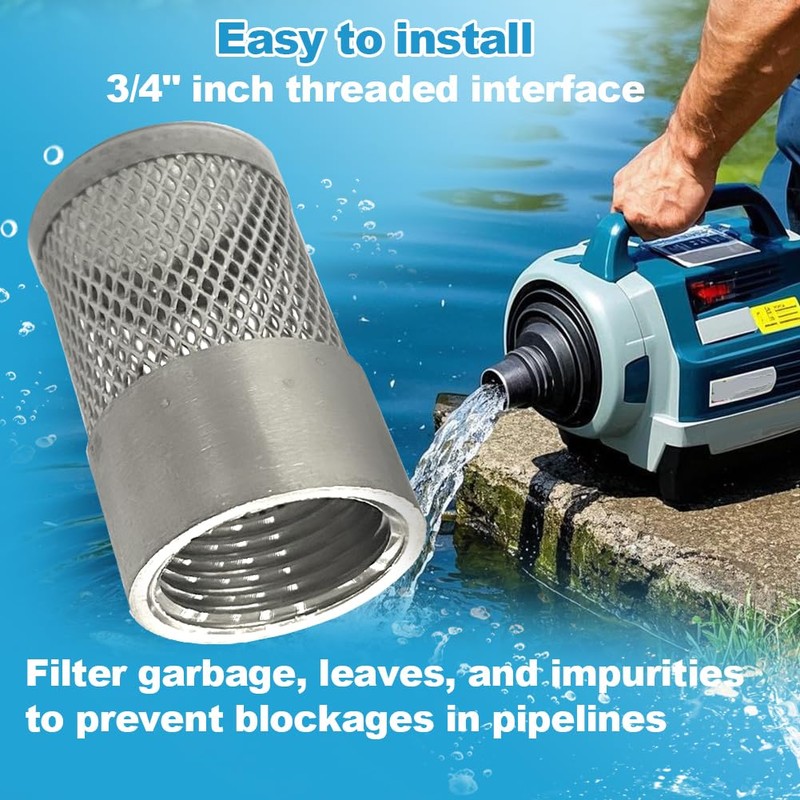 COTONLAKE 3/4" 304 stainless steel filter head with internal thread