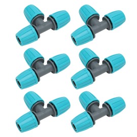 Pack of 20 Pipe Connectors, T Fittings, PE Push-Fit Sanitary T-Piece Automatic Drip Irrigation Kits, Leak-Proof T-Pipe Connector, Easy Installation, Hose Connector for the