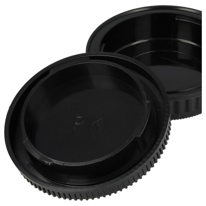 vhbw Lens Cap Set Compatible with Pentax K-30, K-5, K-50,
