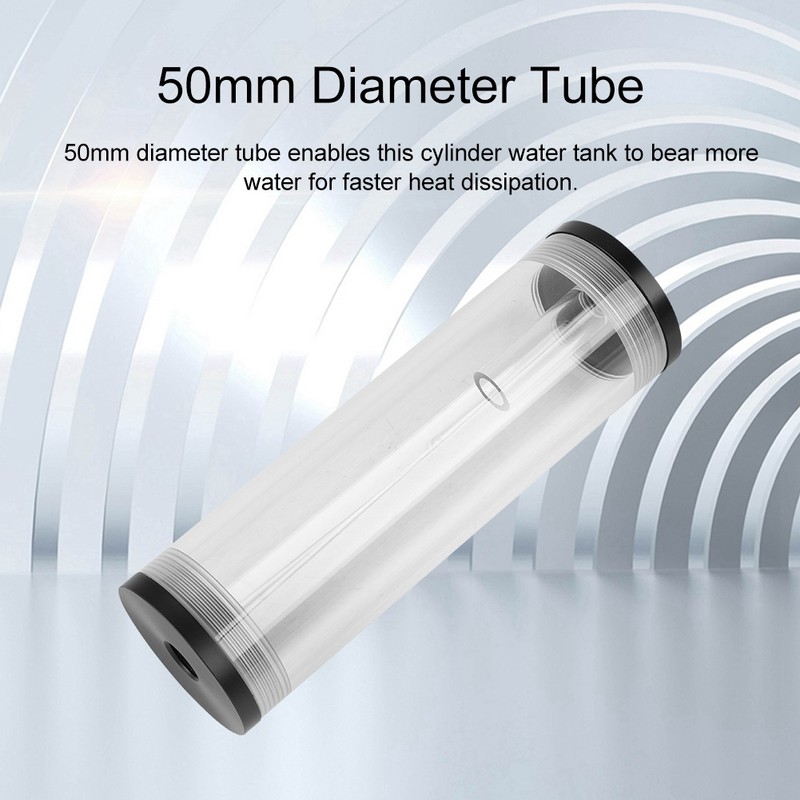 50m Diameter & 160mm Long Computer Water Cooling Tank 800L/H