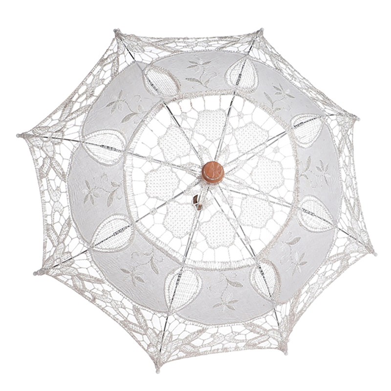 Lady Wedding Lace Umbrella Parasol Sun Umbrellas Party Bridal Photo