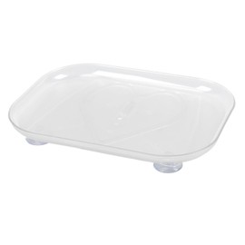 Removable Transparent Acrylic Turntable Organizer for Kitchen Refrigerator 26 x 35 cm