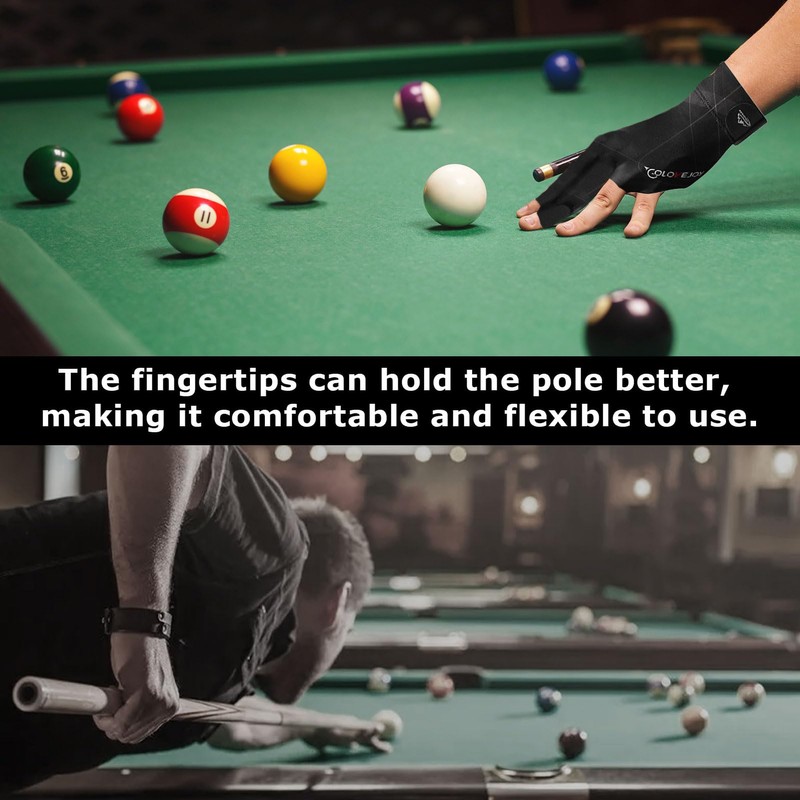 Billiard Gloves, Billiard Pool Cue Gloves, Snooker Gloves, Professional Billiard