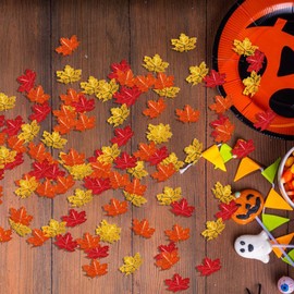 Thanksgiving Leaves Confetti - Thanksgiving Maple Leaves Confetti,15g Thanksgiving Confetti Fall Maple Leaves Confetti Sprinkles Table Decorations For Thanksgiving Fall Party Supplies