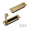 UFURMATE Flush Mount Door Pull, 2PCS 304 Stainless Steel Pocket