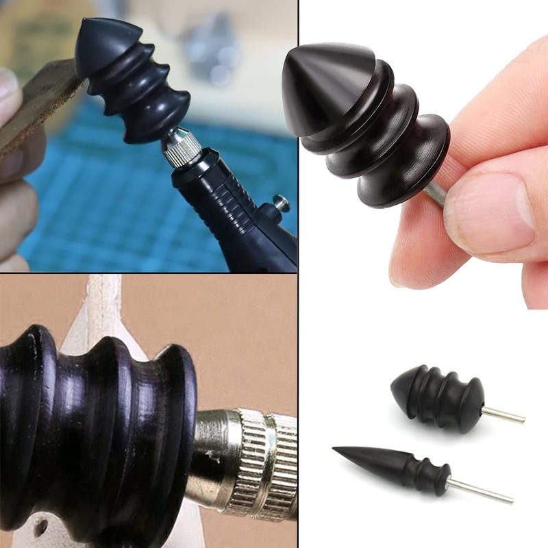 YFFSFDC Electric Edge Polishing, DIY Ebony, Leather Crafts, 2 Sizes,