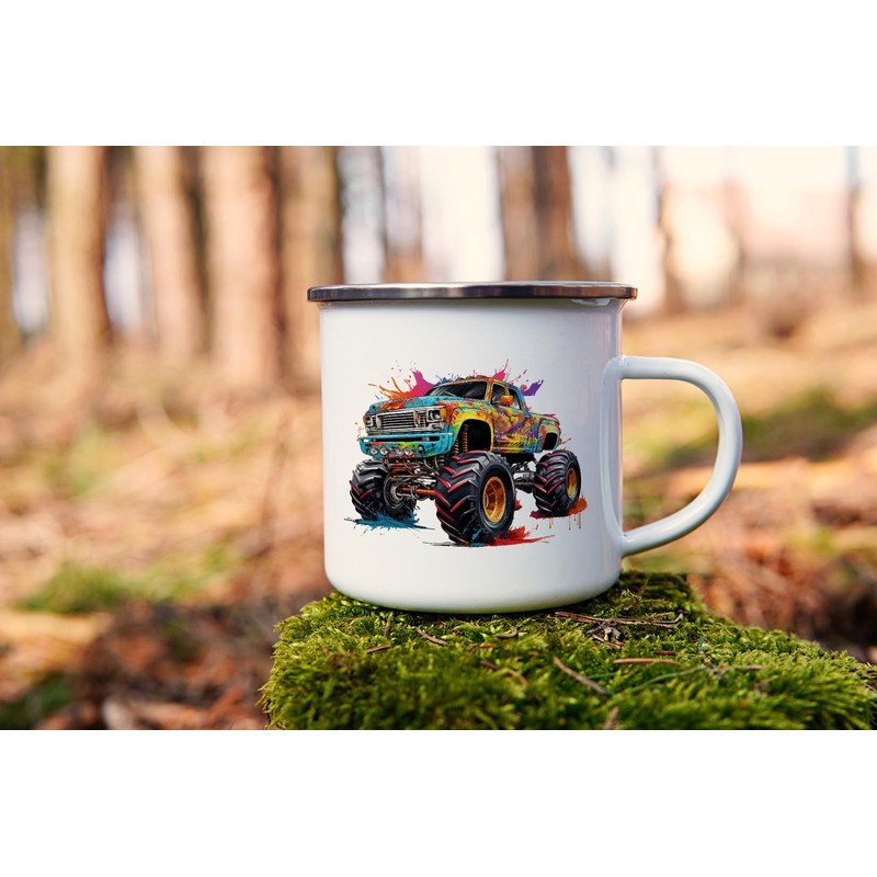MAXIKIWI - Durable Enamel Coffee or Tea Cup for Indoor