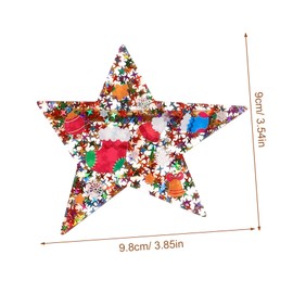 SAFIGLE 4pcs Christmas Star Hair Clips Decorative Barrettes for Women Festive Hair Accessories Durable Holiday Styling