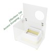 Amunrbrek Top Entry Litter Box Enclosure, Modern Flip Top Litter