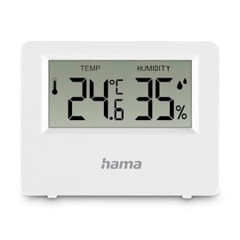 Digital Thermometer and Hygrometer "Ebro" for Indoor or Outdoor Use, White