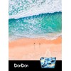 DonDon Women's XXL Beach Bag with Zip Large, 90s retro