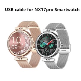 yiqungo USB Cable for lige nx17pro SmartWatch, Magnetic Replacement Charger Compatible for nx17 pro Lady Smart Watches