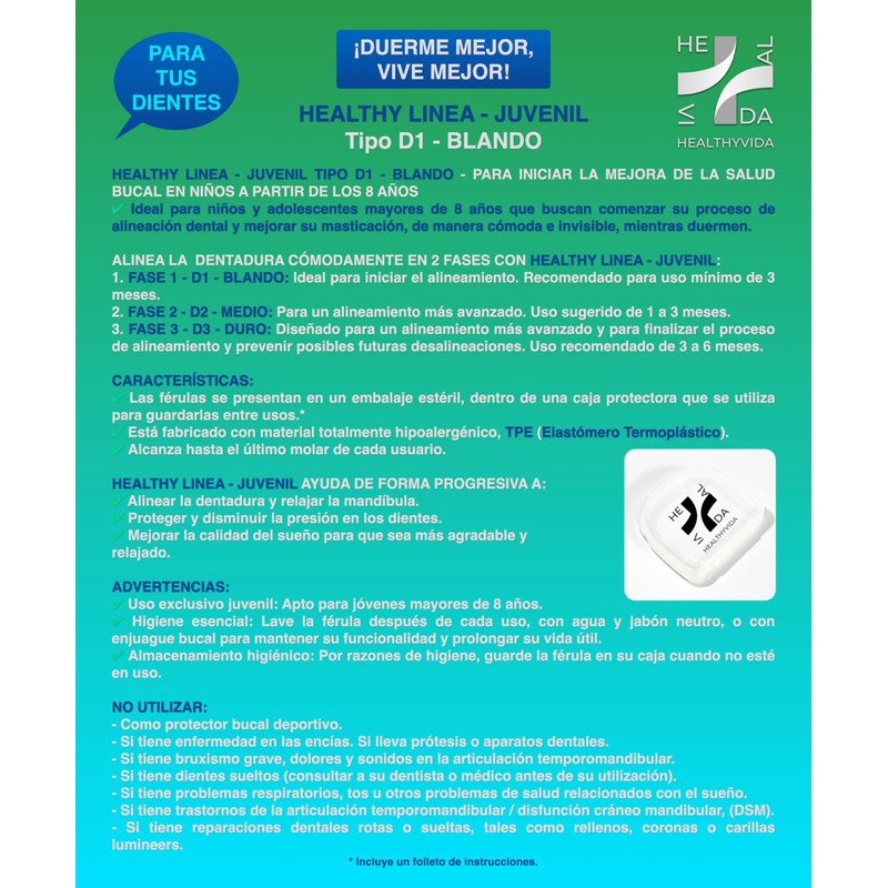 HEALTHY LINEA - Adult - D3 - Hard, Pack of