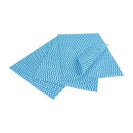 EcoTech EWF25B Envirowipe Compostable Folded Cloth, Blue (pack of 25)