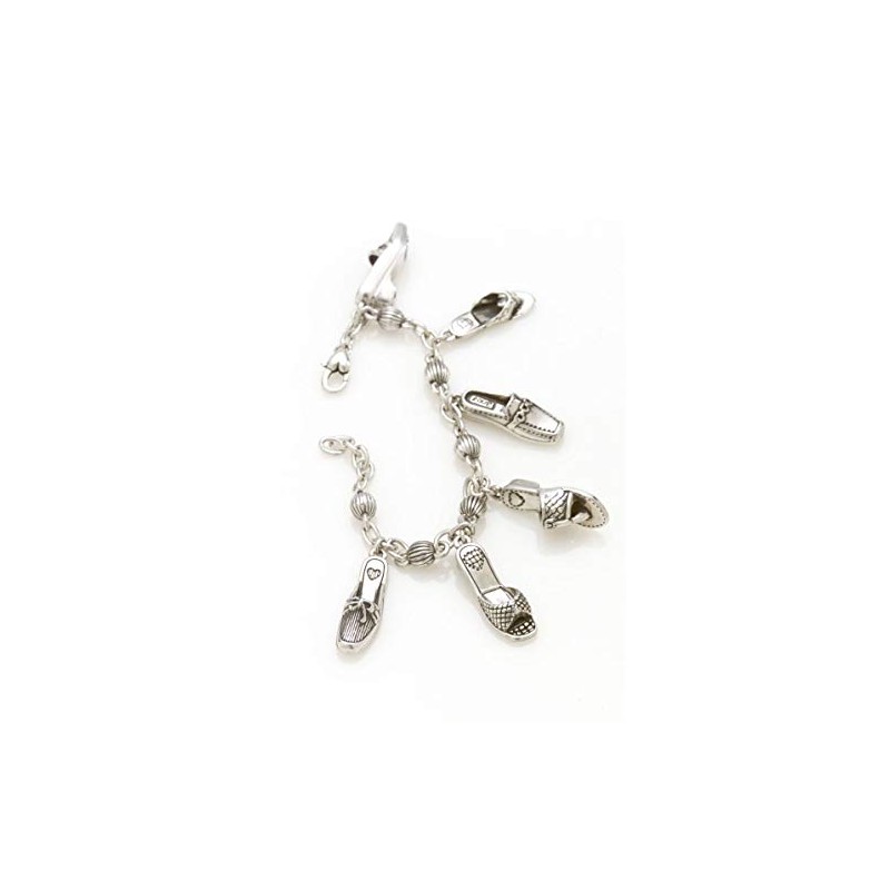 Brighton Silver Sandal Shoe Charm Bracelet
