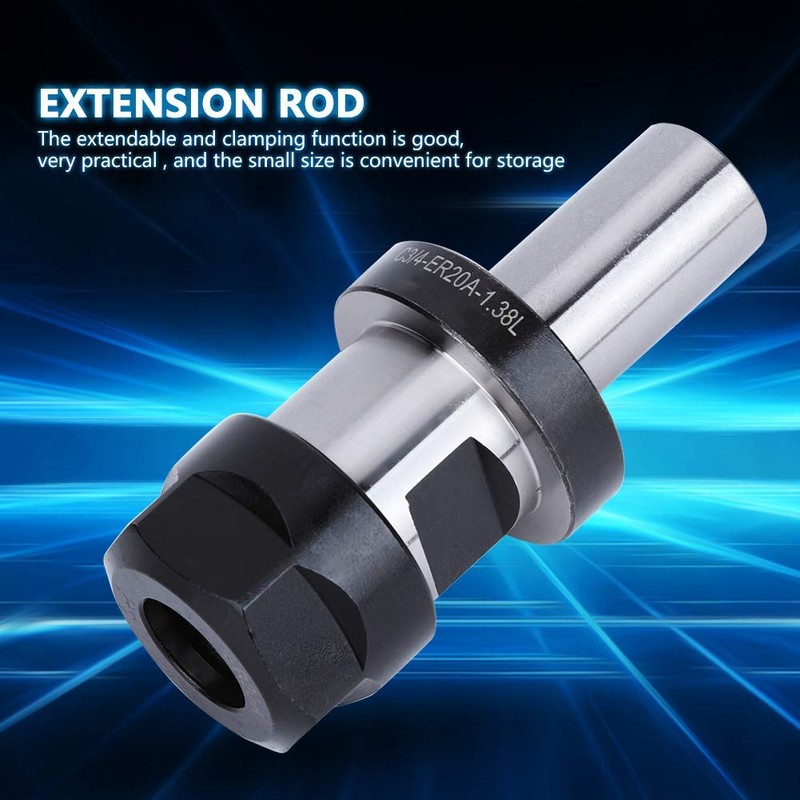 ER20 3/4 Inch Bits Router Collet Extension Chuck Rod C3/4-ER20A-1.38L