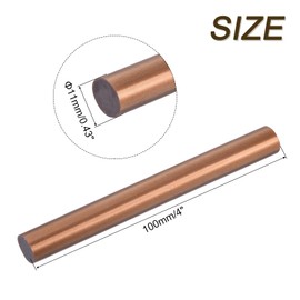 sourcing map 30pcs Mini Hot Glue Gun Sticks 11mm x 100mm High Sticky Large Hot Glue Sticks for Glue Gun, Bronze Red Gold