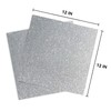 16sheets Silver Glitter Cardstock 12 x 12, Double Sided Thick