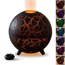 Humidifiers for Bedroom, 3 in 1 Small Humidifier with 7 Colors Night Lights, 200ML Aromatherapy Diffuser for Home,Bedroom,Office,Yoga (Black)