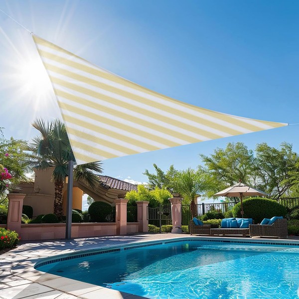 ECOOPTS 17'x26'x31' HDPE Sun Shade Sail Right Triangle Canopy Shades