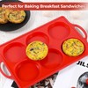 CAKETIME Muffin Top Pan Non Stick, 4 Inch Metal Frame