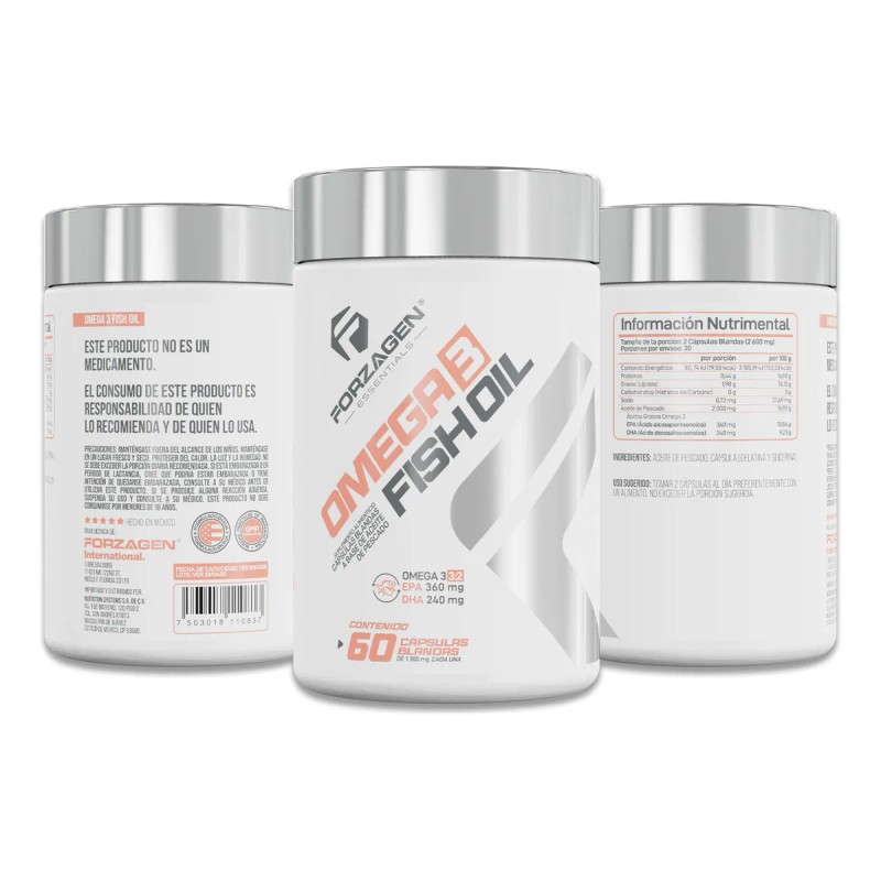 Forzagen Essentials Fish Oil 60 Caps | Omega 3 (epa/dha)