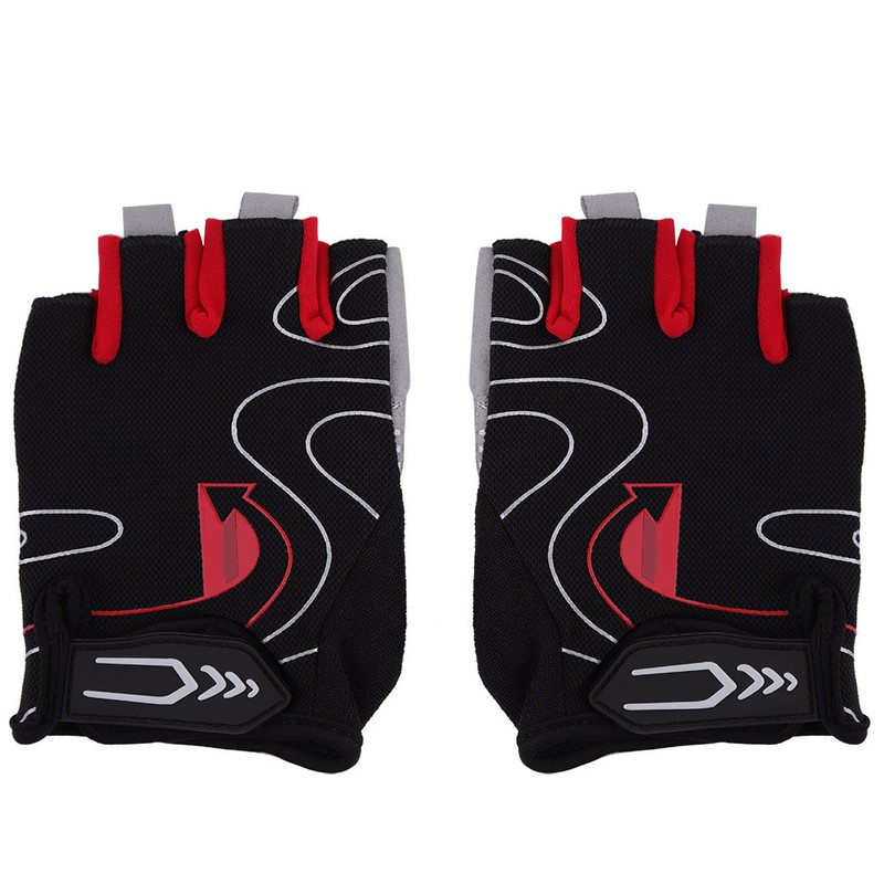 Silicone Half Finger Riding Cycling Gloves Breathable Outdoor Sports Gloves