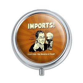 Imports Good Liver Deserve a Treat Funny Humor Pill Case Trinket Gift Box