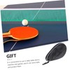 Black Half Round Pong Paddle Storage Bag 180-Degree Opening Compact