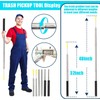 Trash Pickup Tool,48Inch Trash Picker Upper Grabber High-Duty Stainless Steels