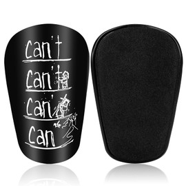 LustLocke Mini Shin Pads, Small Shin Pads, Football, Shock-Absorbing, Lightweight, Durable, 1 Pair Mini Shin Pads for Adults and Teenagers Children, 10 x 6 cm, Black