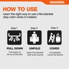 QIANZIEA Fire Blanket for Emergency Safety, Protective Flame Resistant Cover