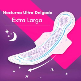 Saba Saba Ultra Invisible Buenas Noches, Toallas Nocturnas Con Alas, Flujo Súper Abundante, 30 Piezas, Color, 30 Count, Pack Of/