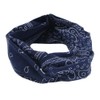 Vctitil Cashew Flower Print Headbands For Women Fashion Wide Headband