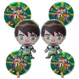 Ben Ten 6 pc BEN 10  Foil Balloons for Birthday Party Decorations Boys Girls Move Toy