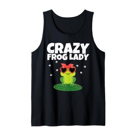 Cute Frog Design For Women Girls Teens Frog Amphibian Lover Tank Top